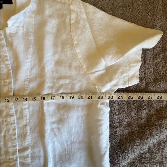 Quince 100% European linen short sleeve shirt - Picture 10 of 11